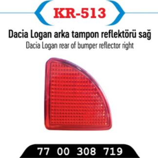 ARKA REFLEKTÖR SAĞ KANGOO 02>08 LOGAN
