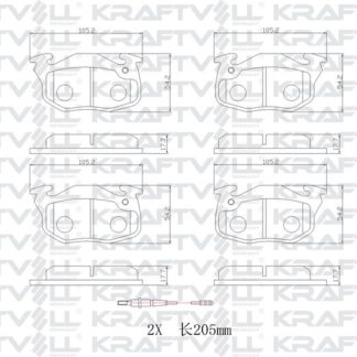 ON FREN BALATASI R9 YM R19 CLIO III EXPRESS SAXO 1.0I.1.1I.1.4I SAXO P106 P306 P405