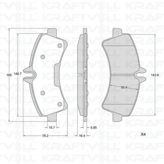 ARKA FREN BALATASI CIFT TEKER CRAFTER SPRINTER 2,5TDI 06>
