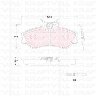 ON FREN BALATASI PARTNER P306 CABRIOLET / SEDAN 1.8I 16V 2.0I BERLINGO XSARA 1.8I.1.9D (< 03)