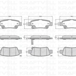 ARKA FREN BALATASI HONDA CR-V 2.0 I-VTEC 07>12 / CR-V 1.6 I-DTEC 12>
