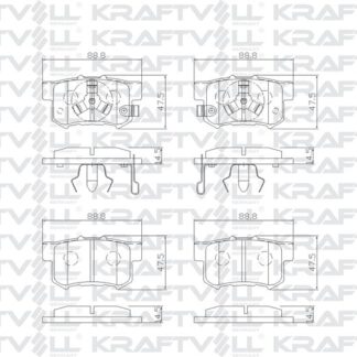 ARKA FREN BALATASI HONDA ACCORD 03-> CRV II 2.2 CTDI 02-06