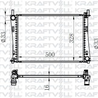 MOTOR SU RADYATORU FIESTA V FUSION 01>08 1,25 1,4 16V / 1,6 16V MAZDA II 1,4 16V / 1,6 16V 02 > BRAZING > OLCU: (500×358×16)