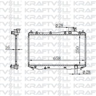 MOTOR SU RADYATORU HONDA CIVIC 2001 2006 MANUEL VITES (350*658*16) BRAZING (MT)