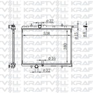 SU RADYATORU P307 P206 C4 C4 (B7) DS4 XSARA II XSARA PICASSO (TU5JP4)1,6 16V OTOMATIK P206 TU3JP (380*538*26) BRAZING (MT)