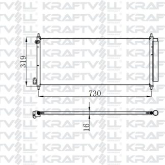 KLIMA RADYATORU JAZZ II 02>08 OTOMATIK (755×330×16)