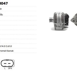 ALTERNATOR 12V 180A VW CRAFTER MULTIVAN T5 T6 TRANSPORTER CARAVELLA SKODA SUPERB (BOSCH TIPI)