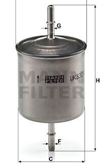 YAKIT FILTRESI VOLVO S60 I (384): 2.0-2.4 2.4 T5 00>10 S80 I 2.0-2.4 2.4 T5 00>07 V70 II 2.0-2.4 -2.4 T5 -3.2 T 03>10 XC90 I 3.2-2.5T 08>16