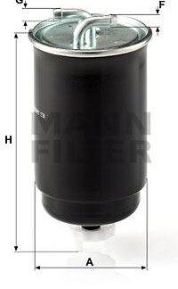 YAKIT FILTRESI (MAZOT) GOLF II JETTA II TERRA T3 LT28 / 35 / 40 / 55 POLO / CLASSIC 1,3 / 1,4D 1,6D / TD 2,4D / TD 78>93 / FREELANDER I 2.0