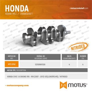 KRANK MILI HONDA CIVIC 1.6 MOTOR R16 R18 MOTOR 2007 2013 (4 BALTA)