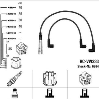 BUJI KABLO SETI RC-VW210 A80 CORDOBA IBIZA TOLEDO CADDY GOLF II III JETTA PASSAT POLO SCIROCCO T3 VENTO 1.3 1.4 1.6 1.9 1F EZ RL RF