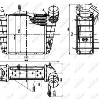 TURBO RADYATORU (INTERCOOLER) POLO CORDOBA FABIA 1.4TDI / 1.9TDI 02>