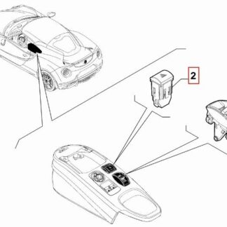 DORTLU DUGMESI ALFA ROMEO GIULIETTA 10>13
