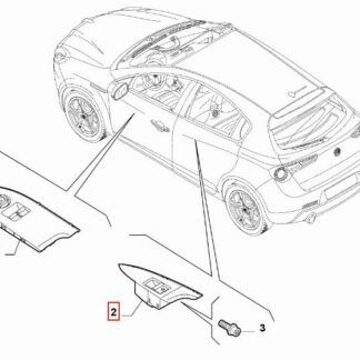 ARKA SAG CAM DUGMESI ALFA ROMEO GIULIETTA 10>20