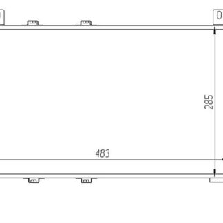 MOTOR RADYATORU (490x285x34) FAVORIT-FORMEN-FELICIA MANUEL