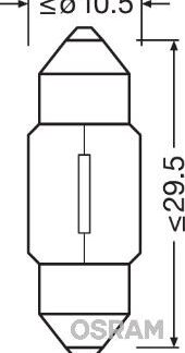 AMPUL 12V 10W SOFIT KISA