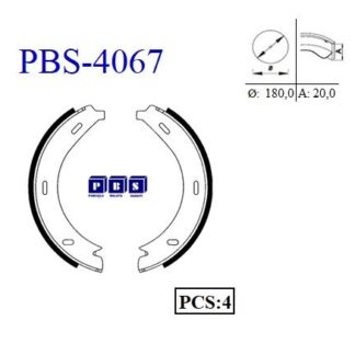 FREN BALATASI ARKA (PARK FRENI PABUCU) VITO 638 96>03