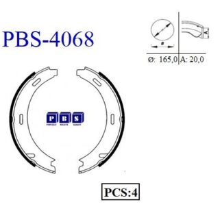 FREN BALATASI ARKA (PARK FRENI PABUCU) W168 97>04 W169 04>12 W245 05>11 VANEO 414 02>05 W203 00>07 C209 02>09