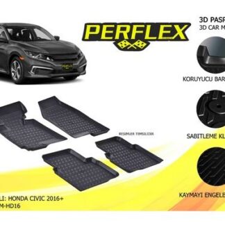 PASPAS 3D HAVUZLU X-MAT HONDA CIVIC 2016->