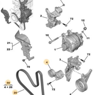 ALTERNATOR KAYIS SETI 2008-208 II-301-308 II-508 II-EXPERT IV-PARTNER-RIFTER-BERLINGO-C3 III-C4 CACTUS-C4 PICASSO II-C-EYLSEE-JUMPY IV 1.5D DV5