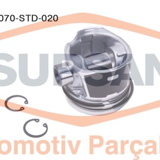 MOTOR PISTON+SEGMANI AGILA 1.3 CORSA 1.3 MERIVA 1.3 TIGRA 1.3 ALBEA 1.3 MULTIJET DOBLO 1.3 MULTIJET PALIO 1.3 MULTIJET SUZUKI 1.3 MULTIJET Z 13DT 4 SIL. DIZEL 1248 CC-70 PS 18:1-TURBO, COMMON RAIL (EURO4) [(69,60MM STD) (-0.20MM KISA)]