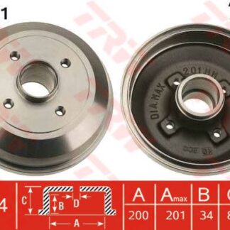 ARKA FREN KAMPANASI CORSA C (ABS HARIC)