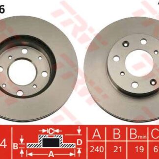 ON FREN DISKI (AYNASI) HAVALI HONDA CIVIC 1.4 1.5 1992-2000 (240X4)