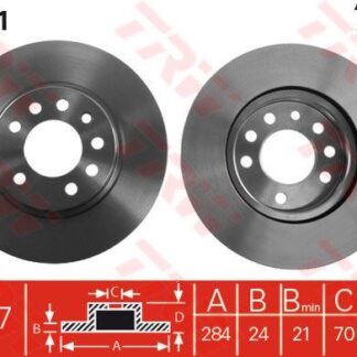ON FREN DISK AYNASI HAVALI CALIBRA A2,0 TURBO 4×4,2,5I V6 (1992 07 / 97) VECTRA A 2,5 V6 93 11 / 95
