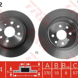 ARKA FREN DISKI (4 BIJON) VECTRA B 1,6I 16V 1,7 TD 1,8I 16V 95 >
