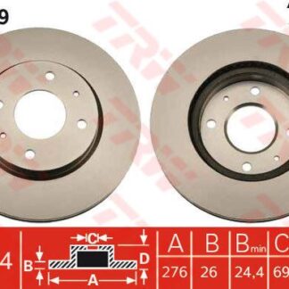 ON FREN AYNASI HAVALI 276MM LANCER 03> GALANT 01>