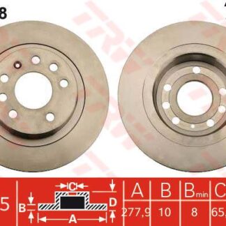 ARKA FREN DISKI ASTRA H 2,0 TURBO 03 / 05> ZAFIRA B 1,8 / 2,0 / 2,2 / 1,7CDTI / 1,9CDTI 07 / 05>