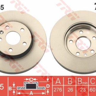 ON FREN DISKI 15 INCH (276MM) ASTRA J 10> CRUZE10> AVEO T300