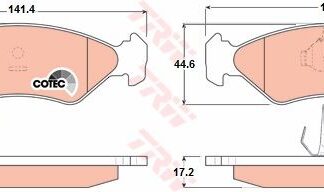 ON FREN BALATASI FIESTA 89> 02 FORD KA 96>08 MAZDA 121 III 96>03