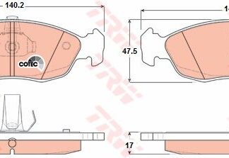 ON FREN BALATASI XSARA II P306 1,6 1,8 1,9 00>> / SAXO P106 1,4I 1,6I 1,5D 1,6 XSI 99>> (HAVA SOGUTMALI ON DISKLI ARACLAR ICIN)