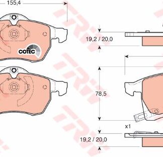 ON FREN BALATASI ASTRA H – MERIVA A – MERIVA B – ZAFIRA B – CORSA C – COMBO C Y17DT Z17DTH