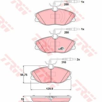 ON FREN BALATASI P406 XANTIA XU10J2TE ES9J4 EW12J4 (94 04) P306 GTI XSARA VTS XU10J4RS