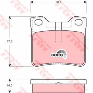 FREN BALATASI ARKA V-CLASS 638/2 97>03 VITO 638 97>03 , P406 P605 P607 95>08