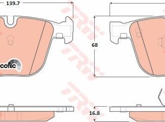 FREN BALATASI ARKA BMW E60 E64 E65 E70 F15 F16 M3 E90>93 E82 M