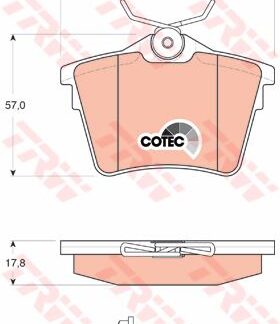 ARKA FREN BALATASI P407 04> C5 III 09> 1,6HDI 110 FAP 1,8 2,0 2,0 HDI 135 FAP 2,2 3,0
