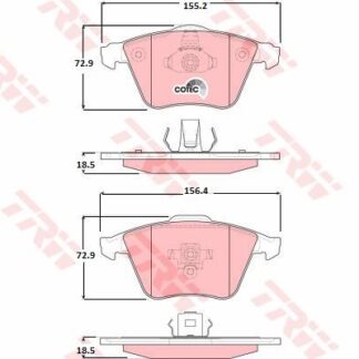 ON FREN BALATASI VECTRA C 02>08 02> 2.8 V6 / A4 04>08 A6 04> A8 03> / EXEO 09> / FOCUS II 05>11 ST / MAZDA 3 03> / 9-3 VOLVO S40 II 04> V40 12> V50 04> C30 06>12 C70 II 06>