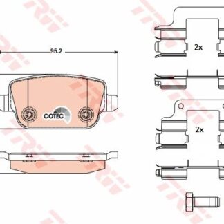 ARKA FREN BALATASI MONDEO IV CA2 07>14 S-MAX 09> 06> S-MAX 09> MONDEO III 00>07 IV 07> KUGA 08> GALAXY III 06> / S80 II 06> S80 VOLVO 07> V70 06> V70 VOLVO 07> XC70 06> / FREELANDER 2 2.2