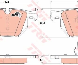 ARKA FREN BALATASI BMW E60 E61 E63