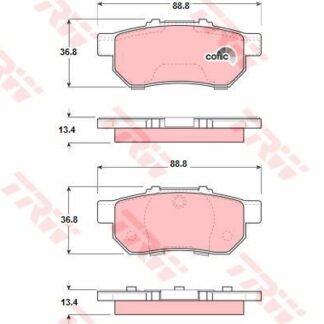 ARKA FREN BALATASI HONDA CIVIC 1.6 96-06 JAZZ 02-08