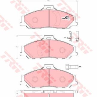 ON FREN BALATASI RANGER 2,5TD 4×4 04> 2,5,2,5D 4×4 99>02 06>11 MAZDA B2500 01>03 BT 50
