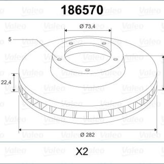 ON FREN DISKI CHRYSLER GRAND VOYAGER III VOYAGER IV 95>08