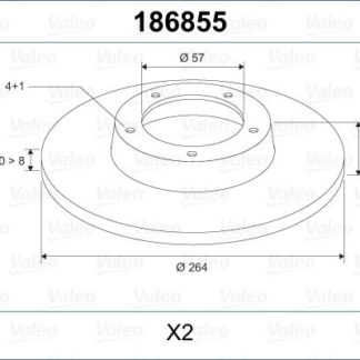 ARKA FREN DISKI ASTRA H MERIVA 1,6 16V,1,7DTI,1,8I 16V (05 / 03 ) COMBO TOUR 1,3 CDTI 16V,1,4 (10 / 04 )