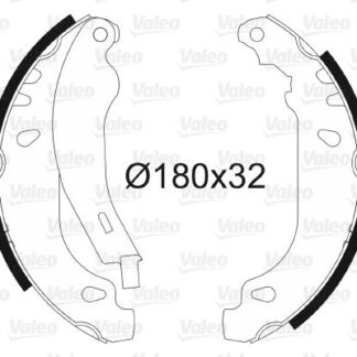 ARKA FREN BALATASI PABUCLU P306 SEDAN / HB XSARA 1,4 1,6 1,8 1,8D 1,9D 1,5 DIZEL (97 00) OLCU: (180 * 30)