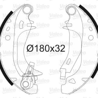 ARKA FREN BALATASI PABUCLU P106 SAXO OLCU: (180 * 30) ABSSIZ