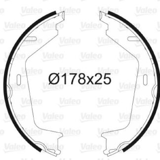 ARKA EL FREN PABUC BALATA VOLVO S60 (01 4,10) S80 98>06>V70 97>00>07>XC70 02> XC90 02> (178×25)