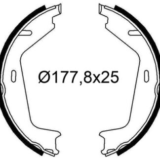 ARKA EL FREN PABUC BALATA VOLVO S60 (01 4,10) S80 98>06>V70 97>00>07>XC70 02> XC90 02> (178×25)
